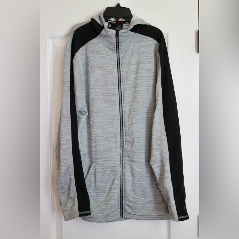 Spyder Active Athletic Zip Up Jacket, ProW-B, Vented Sleeves, XL